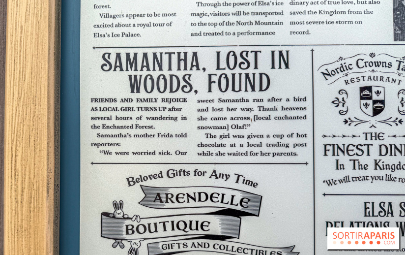 World of Frozen - détail Samantha