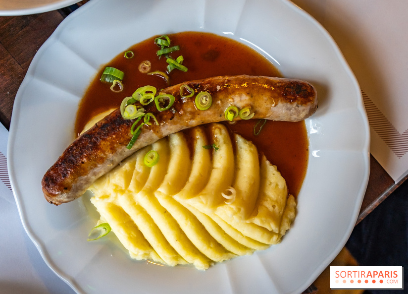 Le petit bouillon de la gare à Asnières-sur-Seine - photos - purée saucisse