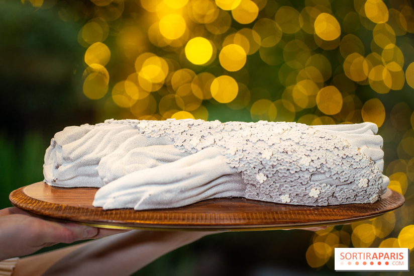 Le tea time de Noël du George V 2025, les photos - buche de noël