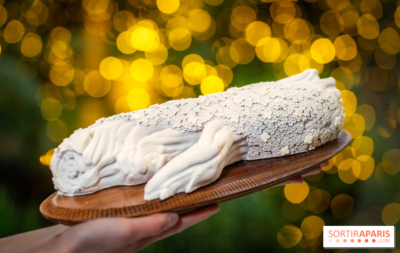 Le tea time de Noël du George V 2025, les photos - buche de noël