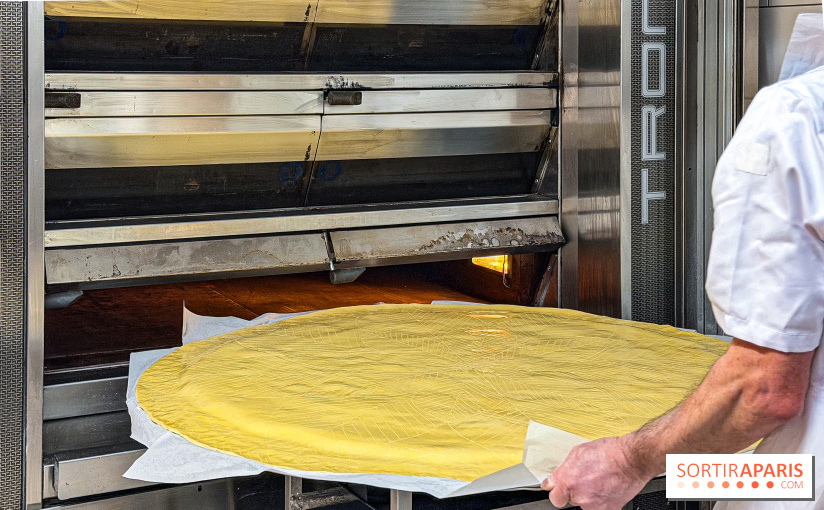 La Galette des Rois 2026 de l'Élysée, fabriquée par la Boulangerie Le Moulin de la Croix Nivert - IMG 7409