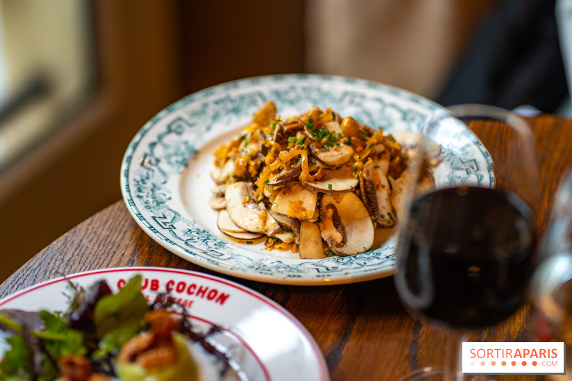 Club Cochon l'Auberge, le bistrot français Paris 9e - salade de champignons