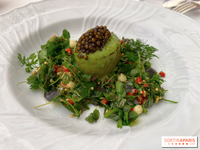 La Véranda, La Réserve Hôtel & Spa - Saumon brulé, taboulé, caviar 