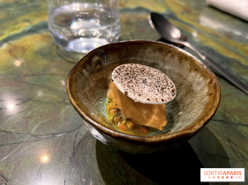 Mantra - Confiture clémentine algues, glace tamarin, citron noir