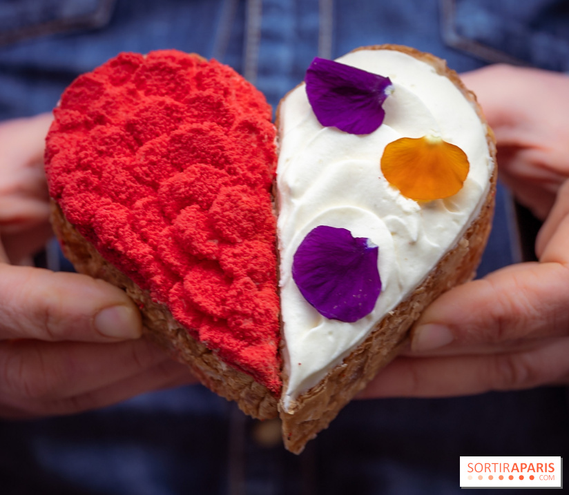 Saint-Valentin 2026 : les cœurs pâtissiers de Maison Aleph - photos - demi coeur
