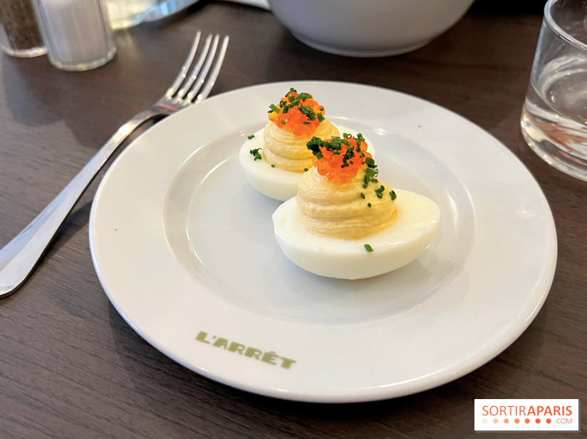 L'Arrêt by The Grey - Deviled eggs oeufs mimosa
