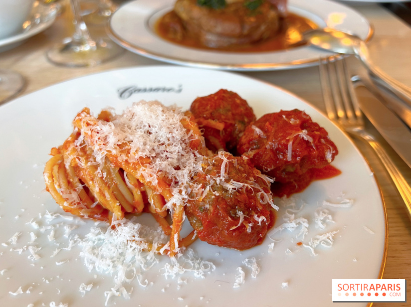 Cassaro's - Spaghetti meatballs