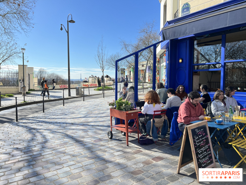 Moncœur Belleville - Terrasse vue Paris