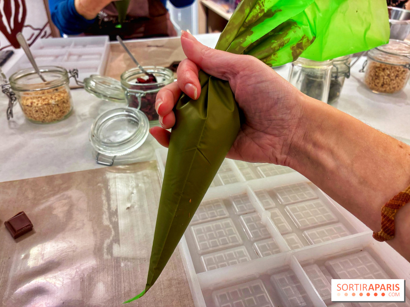 Atelier fabrication de tablettes Mon Jardin Chocolaté