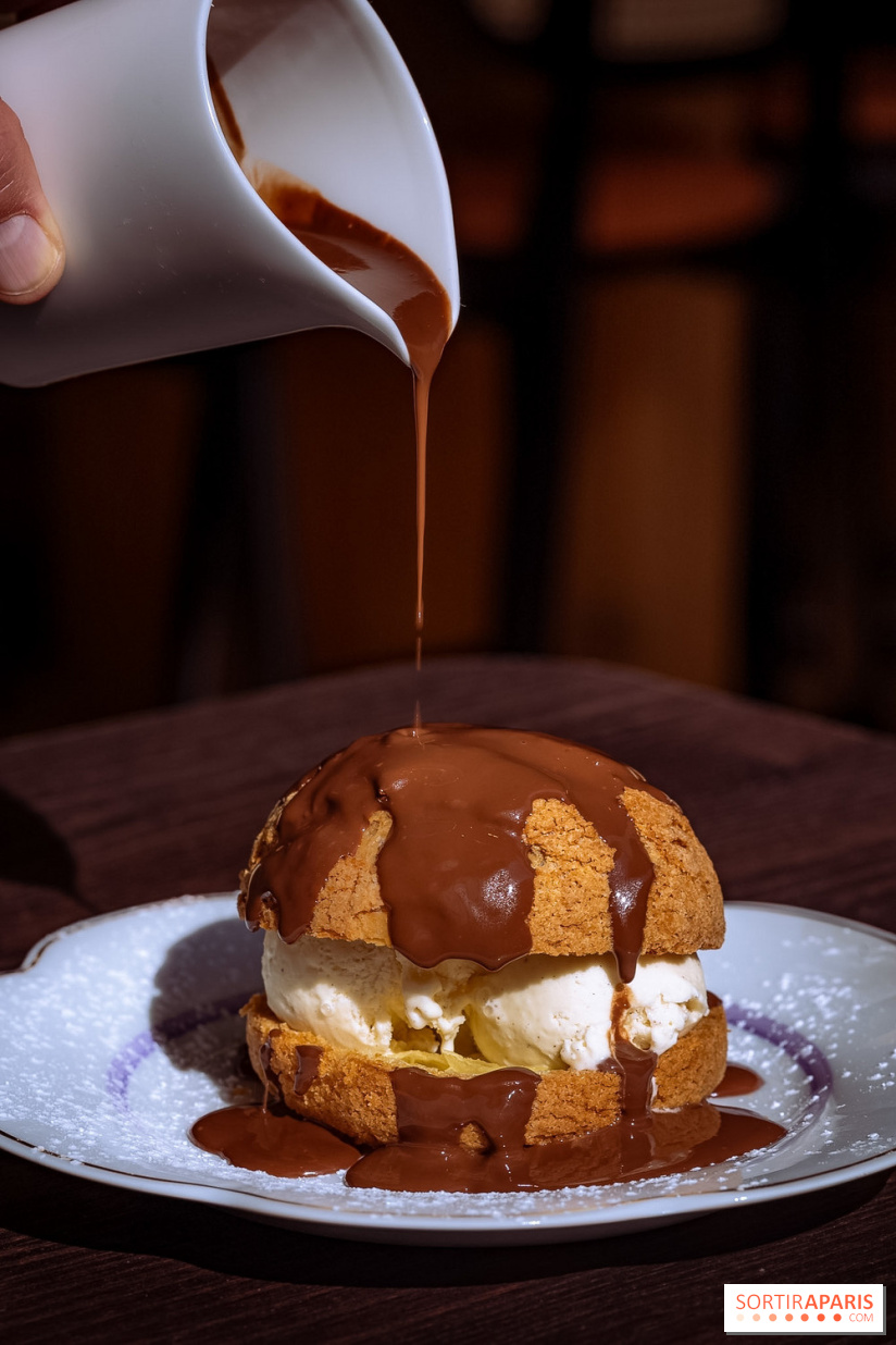 L'Auberge Nouvelle restaurant à Tremblay-sur-Mauldre dans les Yvelines - photos - chou profiterole 