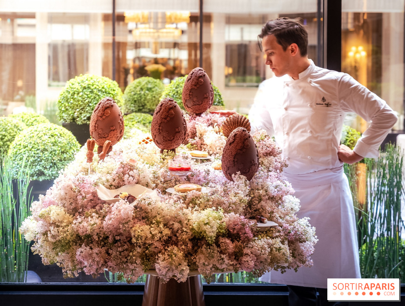 L'Oeuf de Pâques floral du George V Paris 2026 par Michael Bartocetti - les photos  - William Renaud