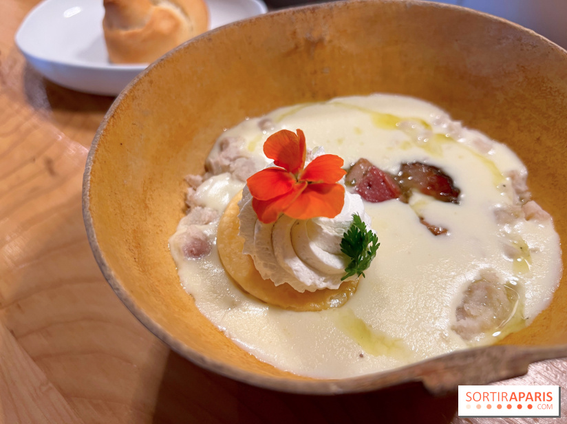 Leriche - Velouté d'igname, porc boucané