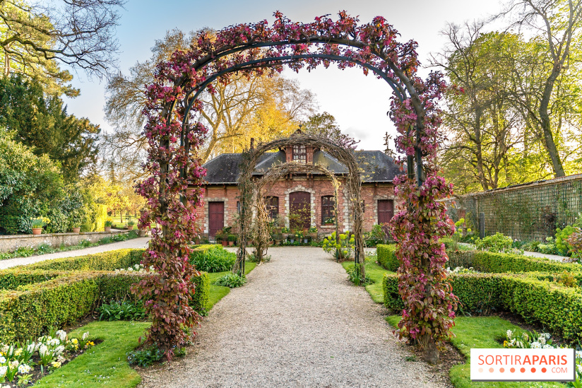 Le Parc de Bagatelle au printemps, cerisier, tulipes et jonquilles - photos