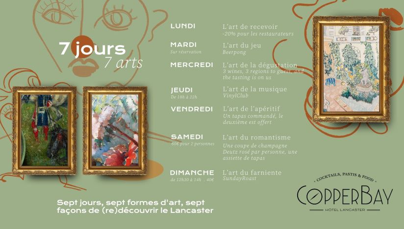 Une rentrée gourmande et culturelle : le Lancaster dévoile son dîner des producteurs et "7 jours, 7 arts"