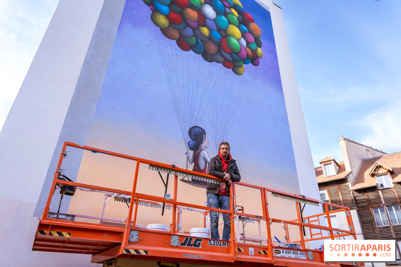 Seth et sa nouvelle fresque street-art XXL  Paris 13e - photos - A7200160