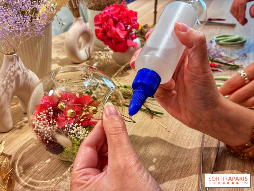 Atelier bougeoir fleurs séchées