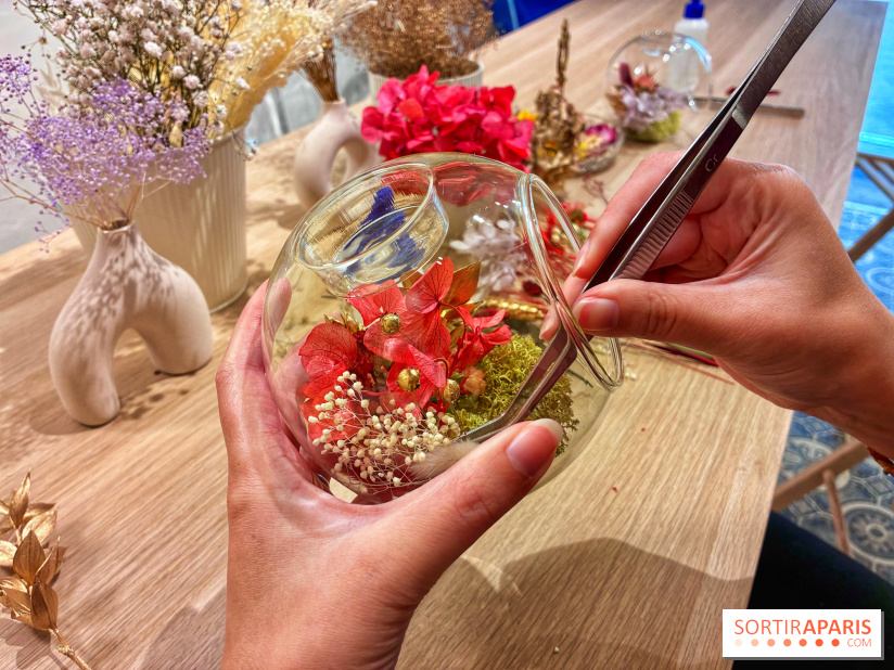 Atelier bougeoir fleurs séchées