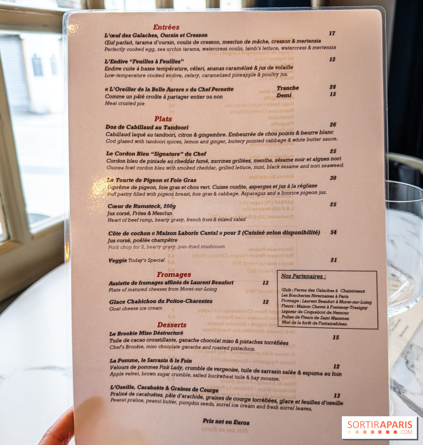 L'Orée des Sablons, restaurant à Fontainebleau - photos - menu - carte