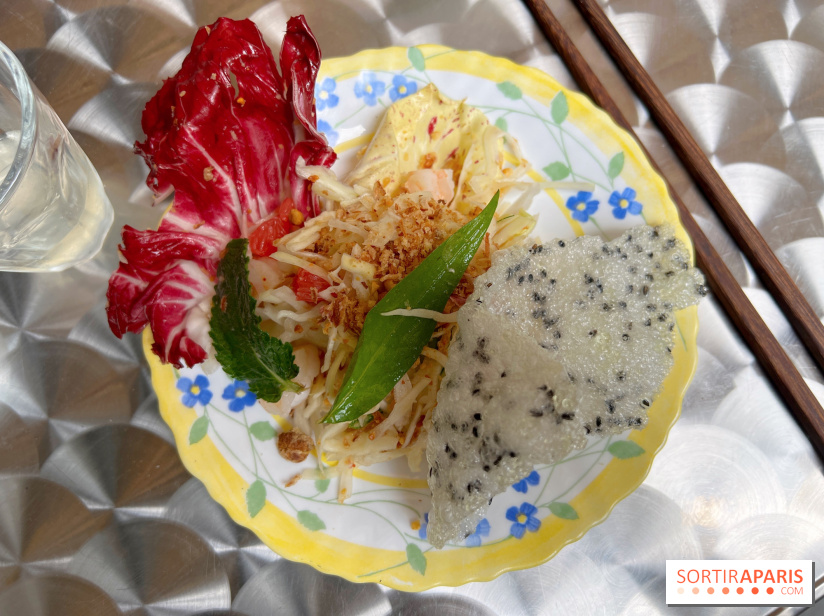 Restaurant BEP - Salade chou, crevettes, pomelo