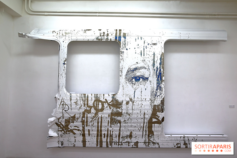 Vhils : nos photos de son exposition à la galerie Danysz à Paris - Seth Expo 5
