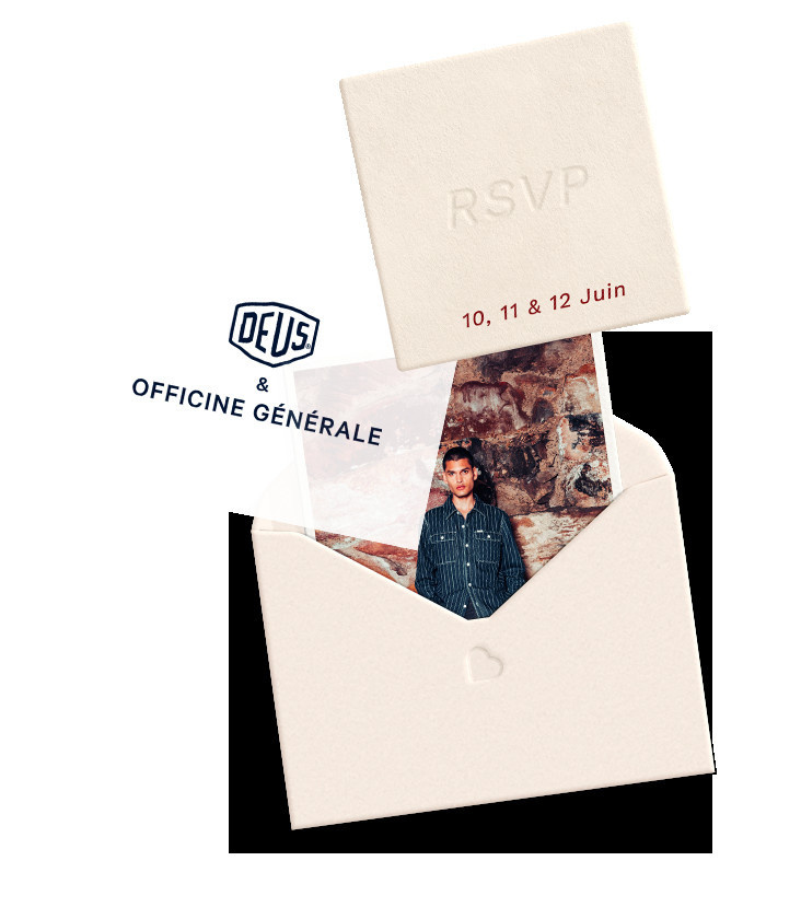 Deus Ex Machina & Officine Générale - The Bradery - enveloppe