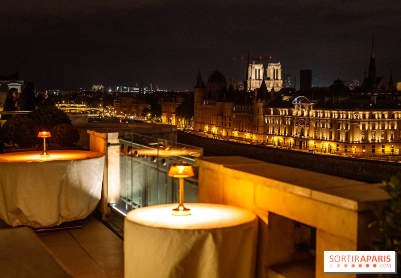 Le rooftop climatisé du Langosteria et sa terrasse à la vue sur Paris