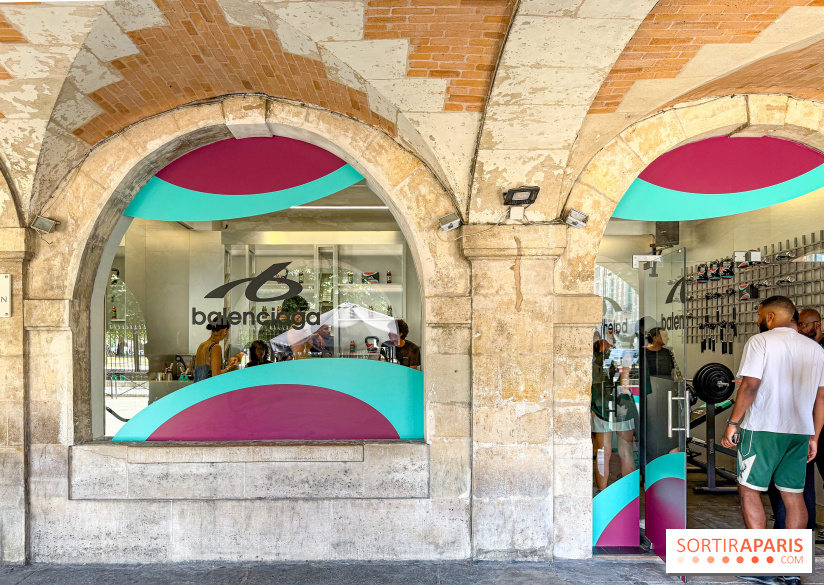 Pop-up Techwear Balenciaga, boissons wellness place des Vosges