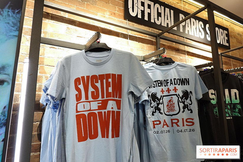 Pop-up store System of a Down à Paris - nos photos