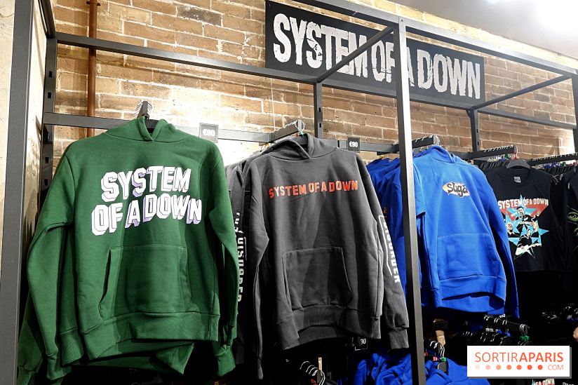 Pop-up store System of a Down à Paris - nos photos