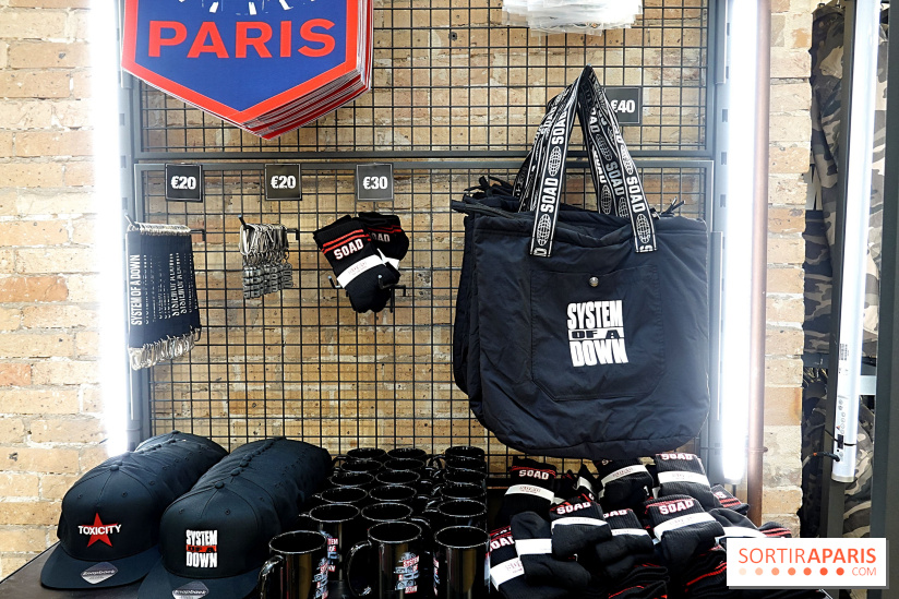 Pop-up store System of a Down à Paris - nos photos