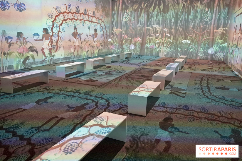 La salle immersive aux projections égyptiennes - Toutankhamon : son tombeau et ses trésors