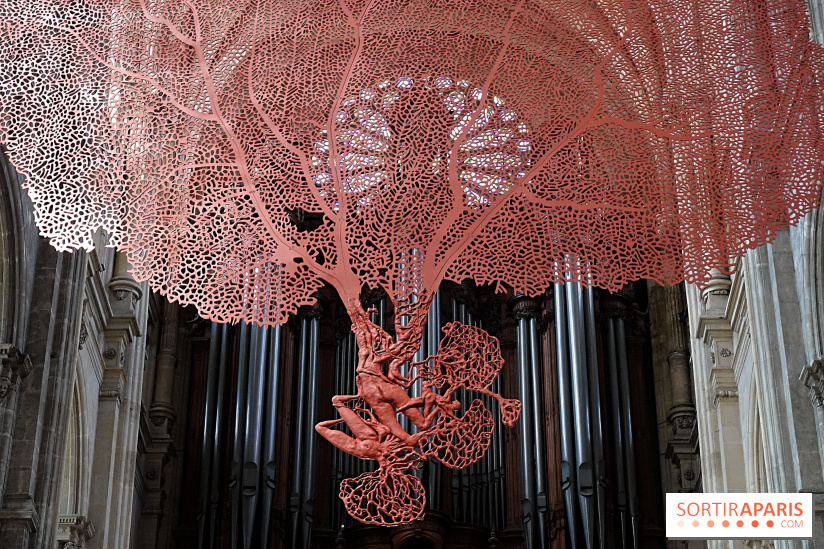 Lydie Arickx : nos photos de son installation à l'église Saint-Eustache