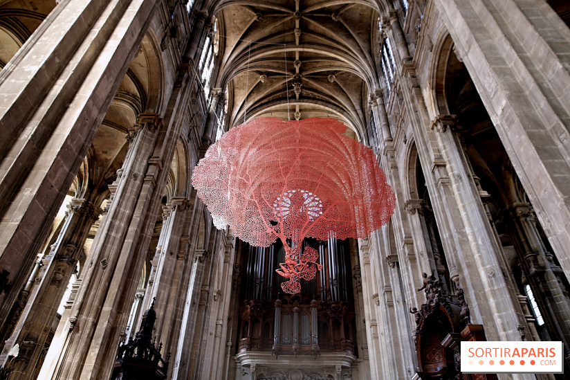 Lydie Arickx : nos photos de son installation à l'église Saint-Eustache