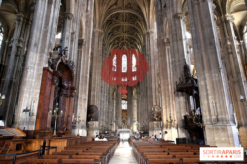 Lydie Arickx : nos photos de son installation à l'église Saint-Eustache