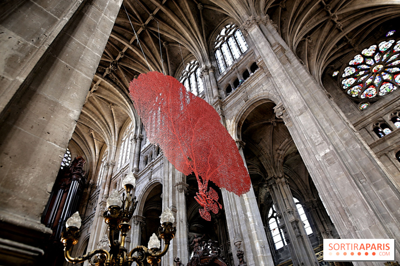 Lydie Arickx : nos photos de son installation à l'église Saint-Eustache