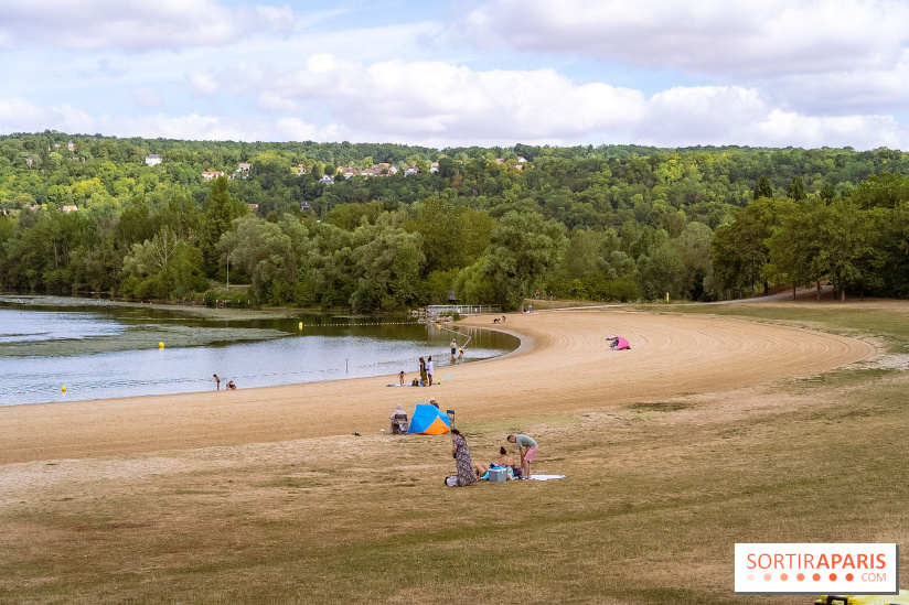 Île de loisirs du Val de Seine dans les Yvelines, plage, baignade et activités - photos