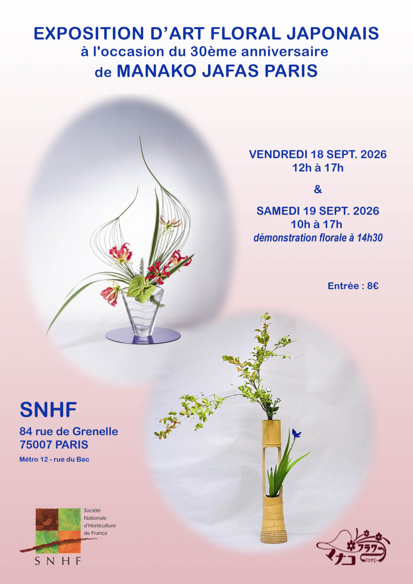 L’art floral japonais à l’honneur : plongez dans la poésie végétale au cœur de Paris !