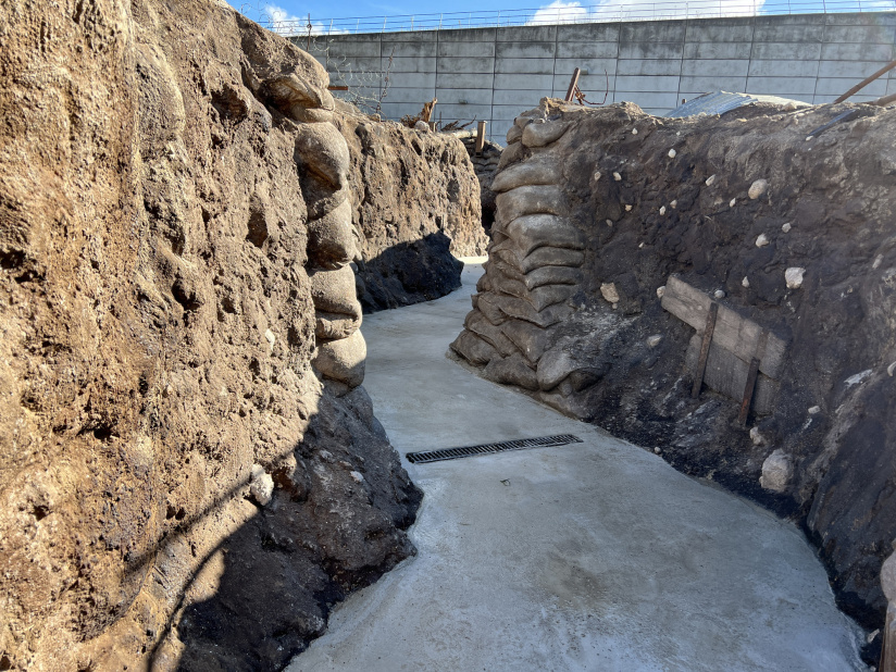 The Great War Museum recreates an 800 m² open-air educational trench!