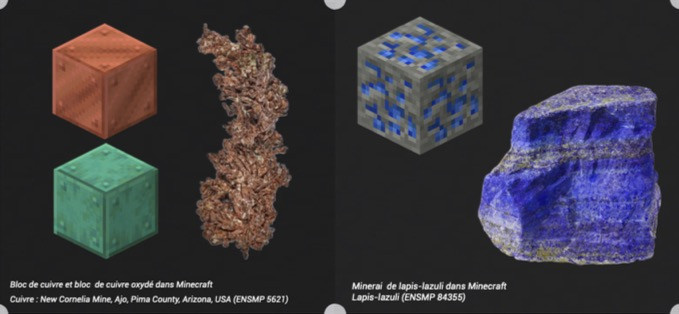 Les minéraux de Minecraft en vrai, au musée de Minéralogie des Mines de Paris !