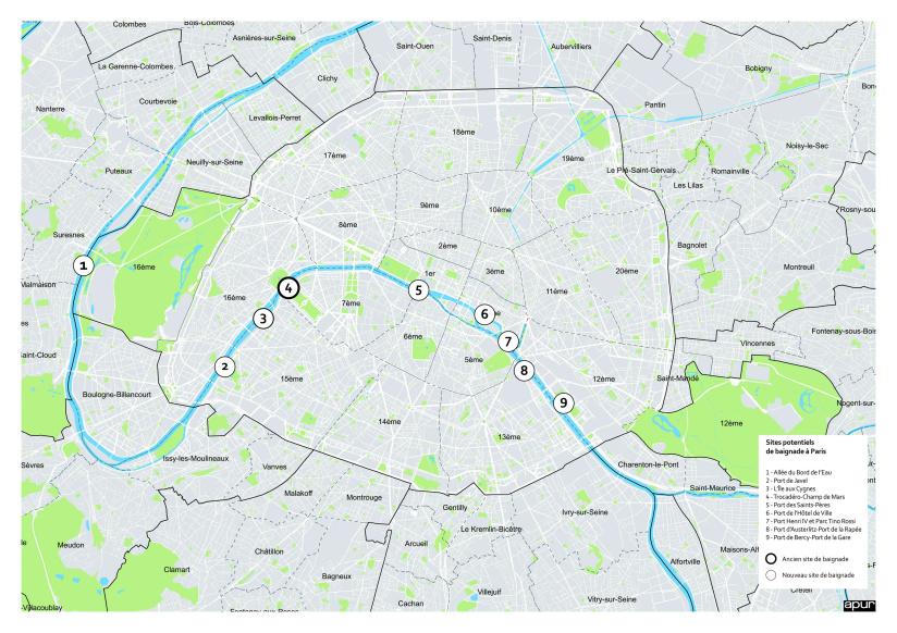 Où nager dans la Seine ? 9 sites de baignade étudiés dans Paris 