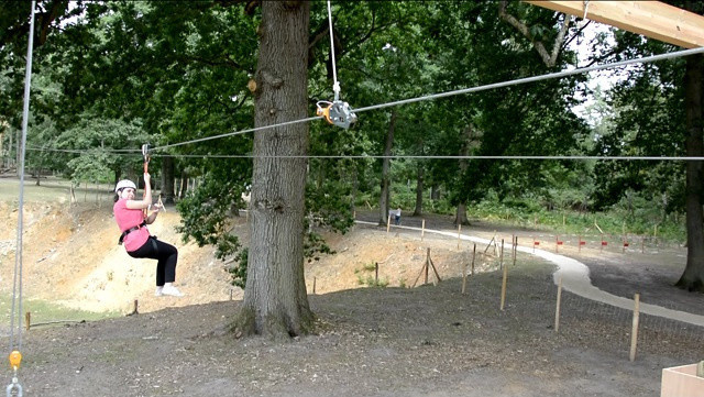 Voler au-dessus des lions, la tyrolienne insolite du Zoo de Thoiry