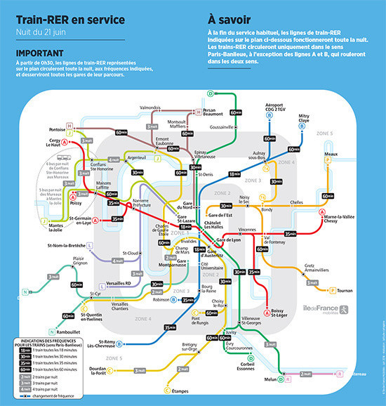 Fête de la Musique 2018 : les transports en service toute la nuit en île de France