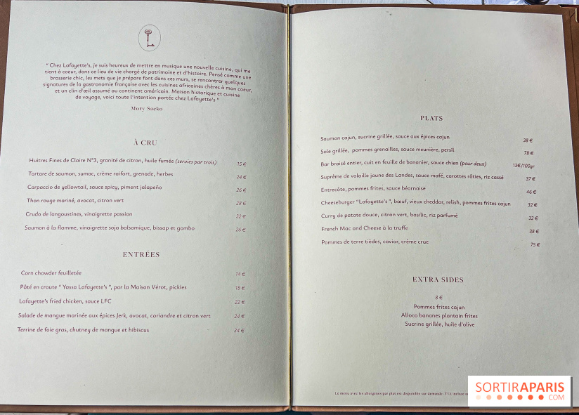 Lafayette’s, le nouveau restaurant de Mory Sacko à Paris