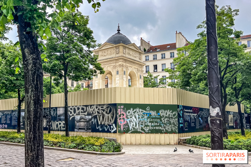 La Fontaine des Innocents restaurée pour les JO, bientôt dévoilée