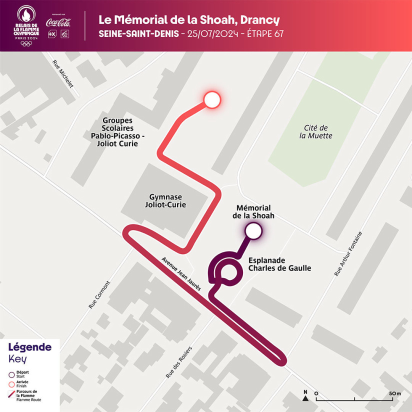 JO Paris 2024 : Le Parcours de la flamme Olympique en Seine-Saint-Denis - Mémorial de la Shoah - Drancy