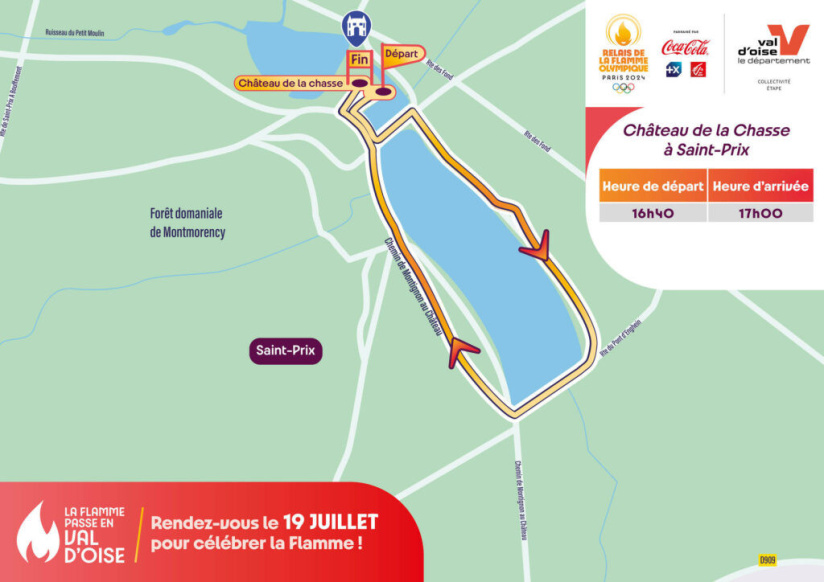 JO Paris 2024 : Parcours de la flamme Olympique dans le Val d’Oise - Saint-Prix