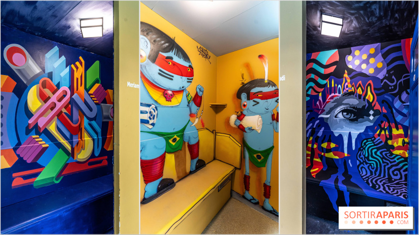 Les cabines de 70 artistes de la piscine Molitor se dévoile, l’exposition street-art insolite 