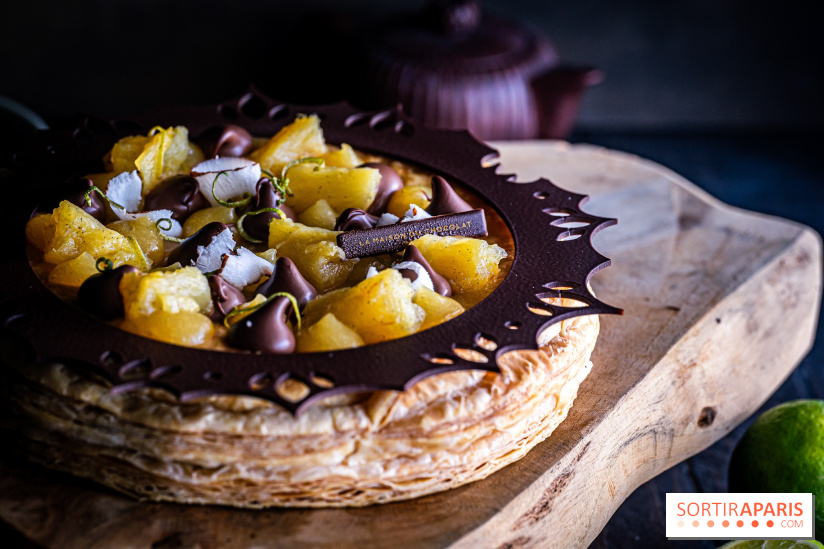 L'étonnante galette des Rois de La Maison Du Chocolat 2025 : Ananas Royal