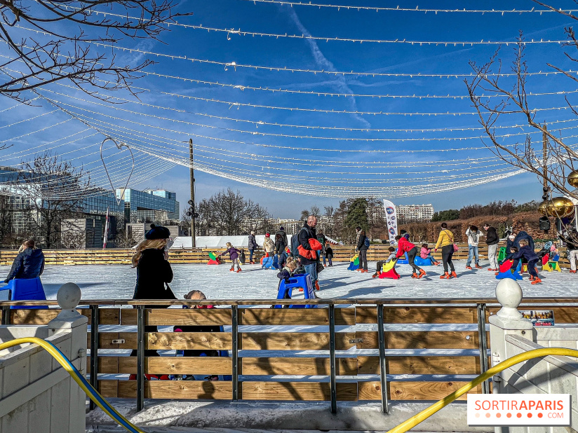 Une vraie patinoire au Parc André Citroën : Patins en folie