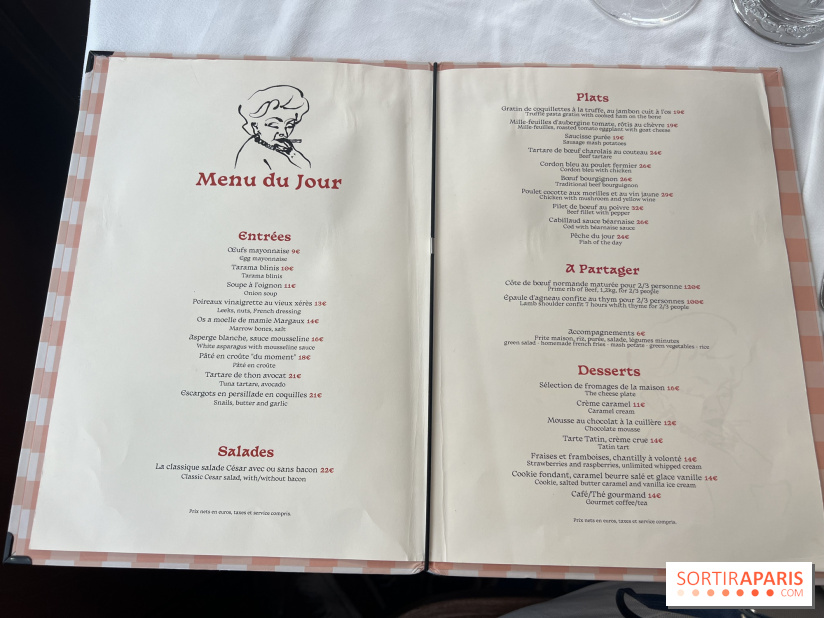 Le restaurant Margaux, le bistrot typique français face à la Tour Eiffel - carte - menu